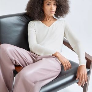 Aritzia Babaton Murphy long sleeve blouse size small